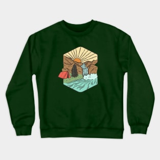 I love camping and hiking Crewneck Sweatshirt